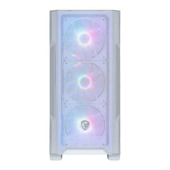 Boîtier ATX semi-tour MSI 306-7G20W21-HH9 Blanc Acier Verre trempé