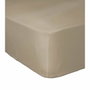 Lovely Home Drap housse beige 180x200 cm avec bonnet 30 cm