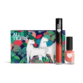 All Tigers Set All Tigers: Natural & Vegan avec Rouge à Lèvres et Vernis à Ongles