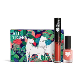 All Tigers Set All Tigers: Natural & Vegan avec Rouge à Lèvres et Vernis à Ongles