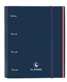 El Ganso Reliure à anneaux Classic Blue marine 27 x 32 x 3,5 cm avec rechange