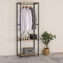 Home Deco Factory Perchero C/2 Estantes Stan