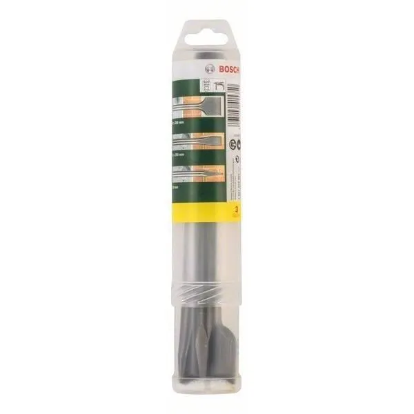 Bosch - Set de 3 burins SDS-plus pour démolition : pointe, bêche et plat (emballage tube) - Garantie 2 ans