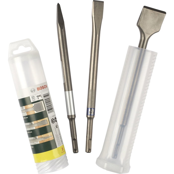 Bosch Set de 3 burins SDS-plus Bosch Set de 3 burins SDS-plus