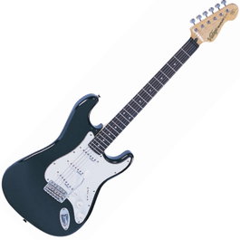Vintage V6BB Reissued Series Guitare Électrique Vintage Noire avec Vibrato Wilkinson