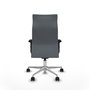 Piqueras Y Crespo Fauteuil de direction Albacete Gris avec mécanisme synchrone et base aluminium