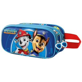 KARACTERMANIA - Porte-tout 3D Patrulla Canina Paw Patrol, motif double face, couleur bleu et rouge, dimensions 10x22x8 cm