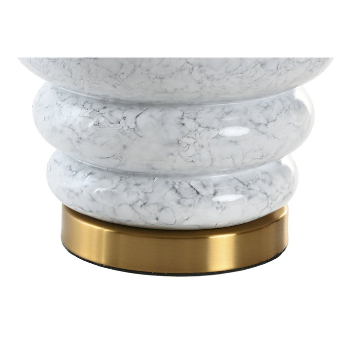 Lampe de bureau Home ESPRIT Blanc Doré 50 W 220 V Lampe de bureau Home ESPRIT Blanc Doré 50 W 220 V