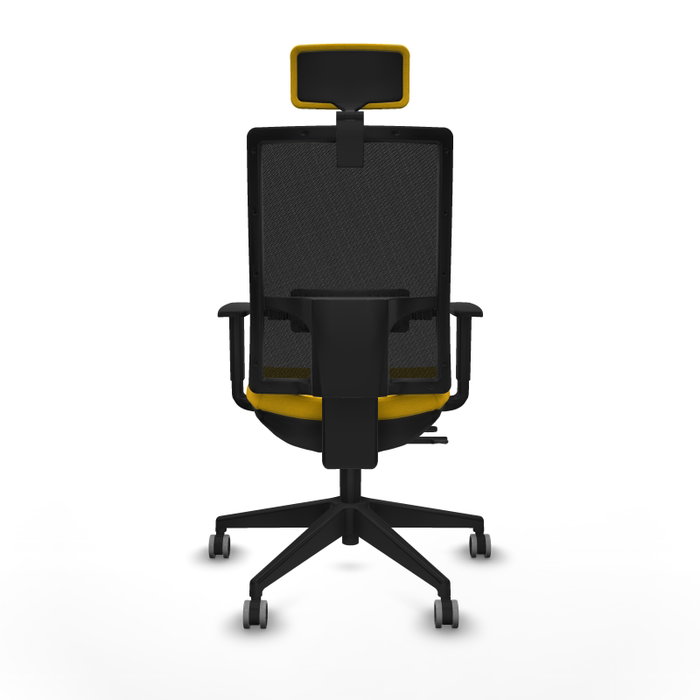 Piqueras y Crespo Chaise de Bureau Horna Traslack Jaune et Noire Piqueras y Crespo Chaise de Bureau Horna Traslack Jaune et Noire