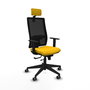 Piqueras y Crespo Chaise de Bureau Horna Traslack Jaune et Noire