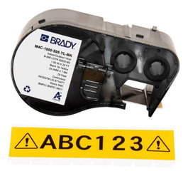 Brady Ruban d'étiquetage en vinyle B-595 Jaune/Noir