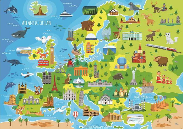 Educa Puzzle 150 pièces Carte de l'Europe