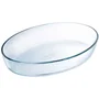 Pyrex 1450038 - Plat à four en verre borosilicate oval, 35x24 cm - Résiste aux chocs thermiques (-40°C à 300°C), lave-vaisselle, anti-rayures, 10 ans garantie