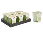 Acorde Porte-bougie Taco Bougie Jasmin 10x10x10 cm Vert (Set de 6)