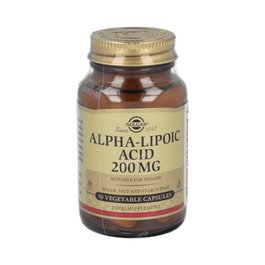 Solgar Acide Alpha-Lipoïque 200 mg 50 Gélules Végétales
