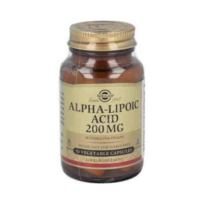 Solgar Acide Alpha-Lipoïque 200 mg 50 Gélules Végétales Solgar Acide Alpha-Lipoïque 200 mg 50 Gélules Végétales