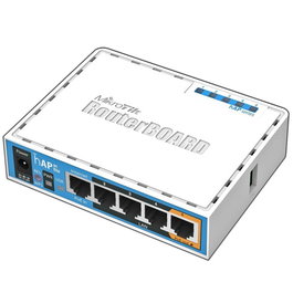 MikroTik hAP ac lite - Point d'accès WiFi dual band 2.4GHz et 5GHz avec 5 ports Ethernet 10/100 Mbit/s, PoE, USB et RouterOS L4