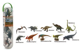 COLLECTA Tube Mini Dinosaures - Lot de 10 figurines