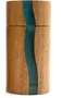 Bisetti Positano Moulin à sel et poivre en bois d'acacia avec résine bleue, 13 cm, fabriqué en Italie, pour cuisine