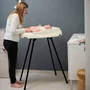 Thermobaby VASCO - Table à langer bébé pliable avec matelas lavable, fabrication française, blanc