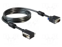 DELOCK Câble VGA noir 2m