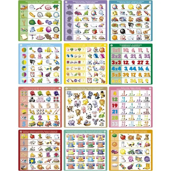 Educa Conector Logic Jeu Éducatif Livre avec Stylo Lumineux et Sonore, 90 Questions 12 Thèmes, Pour Enfants Dès 3 Ans