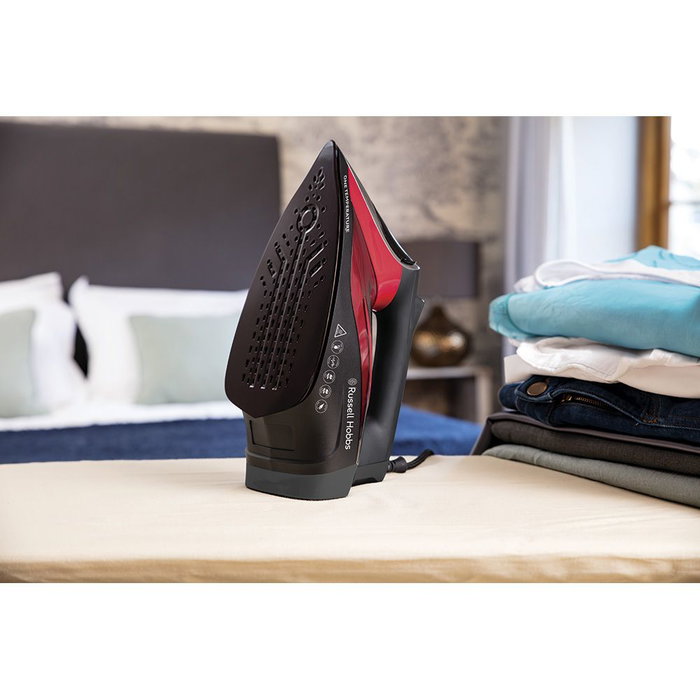 Russel Hobbs Plancha à vapeur One Temperature Rouge 2600 W avec sule céramique 25090-56