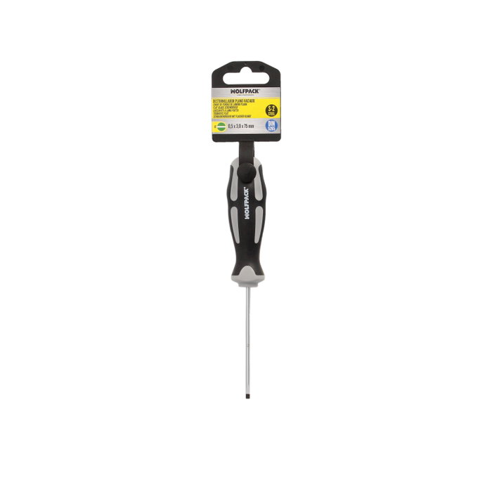 WOLFPACK LINEA PROFESIONAL Destornillador plat avec pointe aimantée 0,5 x Ø 3,0 x 75 mm