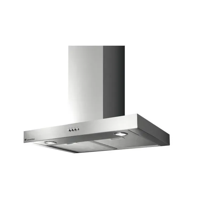 Continental Edison Hotte décorative inox CEHD6058S - 60 cm - Silver - Classe énergétique C Continental Edison Hotte décorative inox CEHD6058S - 60 cm - Silver - Classe énergétique C