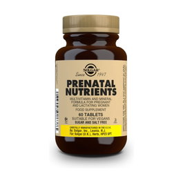 Solgar Nutrientes Prenatales 60 comprimés