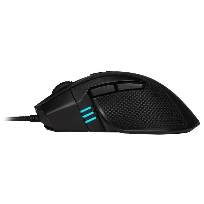 Corsair IRONCLAW RGB - Souris gaming FPS/MOBA, capteur optique 18000 DPI, rétroéclairage RGB, 7 boutons programmables, noire, 105 g Corsair IRONCLAW RGB - Souris gaming FPS/MOBA, capteur optique 18000 DPI, rétroéclairage RGB, 7 boutons programmables, noire, 105 g