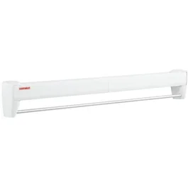 Leifheit Séchoir Mural Telegant 36 Protect Plus 83201, Étendoir Dépliable 5 Barres Inox Longueur 3.6 m, Blanc