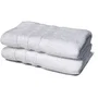 Lovely Home Lot de 2 draps de douche 70 x 140 cm - Blanc