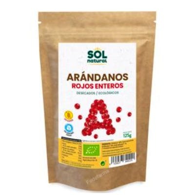 SOLNATURAL Canneberges du Canada Bio Sans Sucre 125g SOLNATURAL Canneberges du Canada Bio Sans Sucre 125g