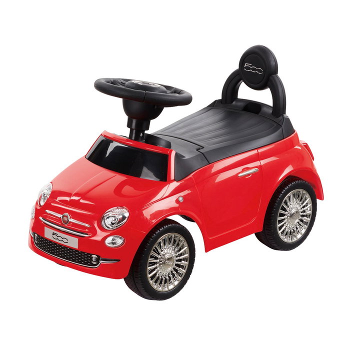 Fiat Correpasillos Tachan - Voiture d'apprentissage 500 Rouge avec volant sonore, musique, dossier ergonomique et coffre de rangement - Enfants 1 à 3 ans Fiat Correpasillos Tachan - Voiture d'apprentissage 500 Rouge avec volant sonore, musique, dossier ergonomique et coffre de rangement - Enfants 1 à 3 ans