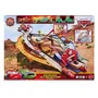 Cars JFL57 - Piste de Course Rescue Road avec 4 Véhicules, Lightning McQueen et Chick - Disney Pixar - Jeu de Société Enfant 4 Ans et Plus