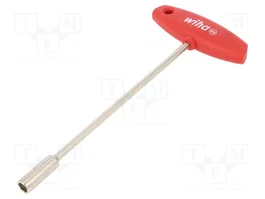 WIHA Clé à douille HEX 8mm en acier chrome-vanadium nickelée
