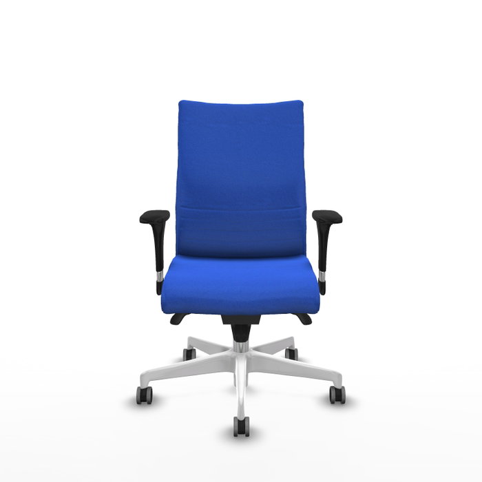 Piqueras Y Crespo Chaise Albacete Confidente, Bleu, Mécanisme Synchrone, Base Blanche Piqueras Y Crespo Chaise Albacete Confidente, Bleu, Mécanisme Synchrone, Base Blanche