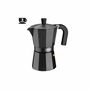 Cafetière Italienne BRA INOX BLACK 3T Noir