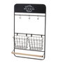 BigBuy Home Porte-rouleaux de Cuisine Noir Naturel Fer