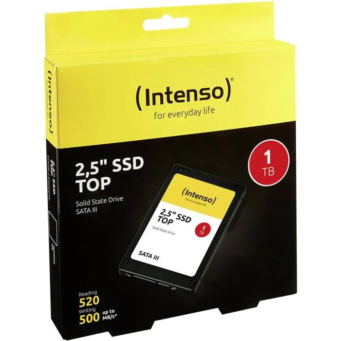 Disque dur INTENSO Top Performance 1 TB SSD Disque dur INTENSO Top Performance 1 TB SSD