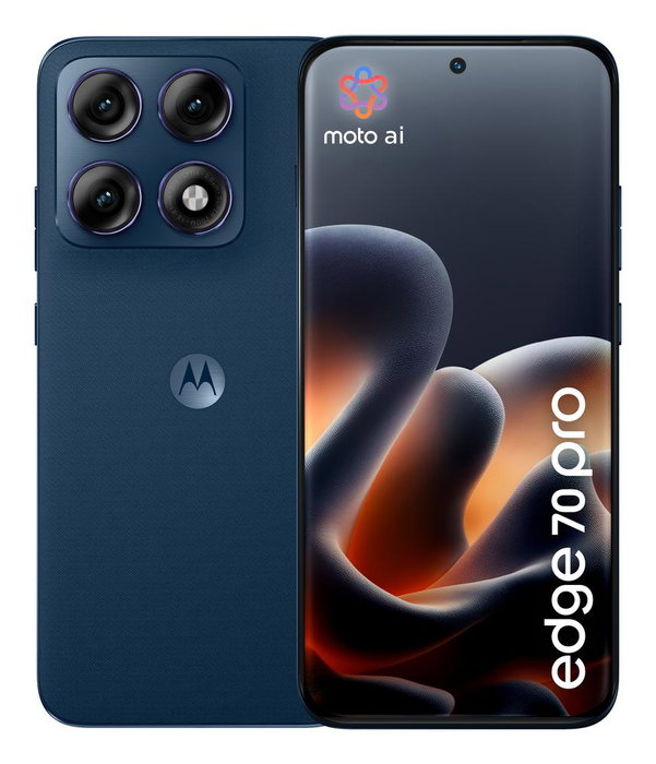 Motorola Edge 70 Pro 5G, 12 Go RAM, 512 Go, Titan Blue