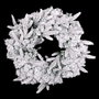 BigBuy Home Couronne de Noël PVC Ø 50 cm Enneigée