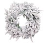 BigBuy Home Couronne de Noël PVC Ø 50 cm Enneigée