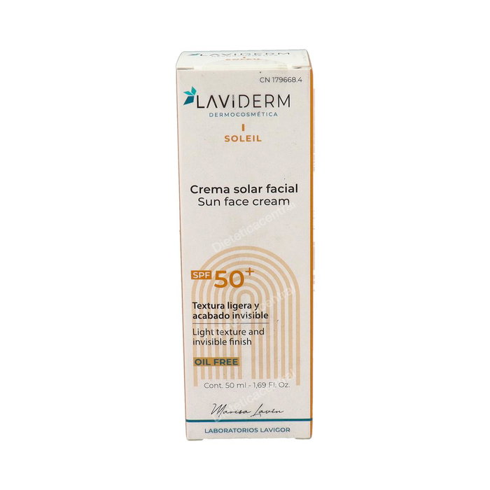 LAVIGOR Laviderm Solar Facial SPF50+ Oil Free 50 ml - Crème solaire visage haute protection, non grasse LAVIGOR Laviderm Solar Facial SPF50+ Oil Free 50 ml - Crème solaire visage haute protection, non grasse