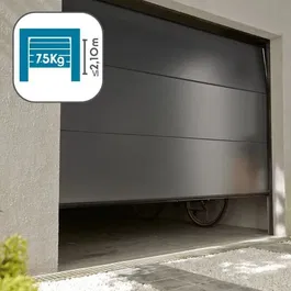 Avidsen Strömma 600 - Motorisation pour porte de garage avec guidage par chaîne et rail en U - Support jusqu'à 75 kg - Inclut 2 télécommandes