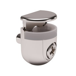 ITALIANA FERRAMENTA PEKI SP4-10 Support d'étagère en verre réglable, Nickelé