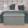 Home Deco Factory Pouf Pliable Giulia Gris Souris