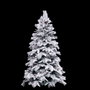 Sapin de Noël Blanc Vert PVC Métal Polyéthylène 150 cm