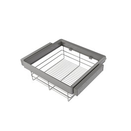 Emuca Kit Quartz Tiroir en fil métallique et Rack ajustable, Finition Titane